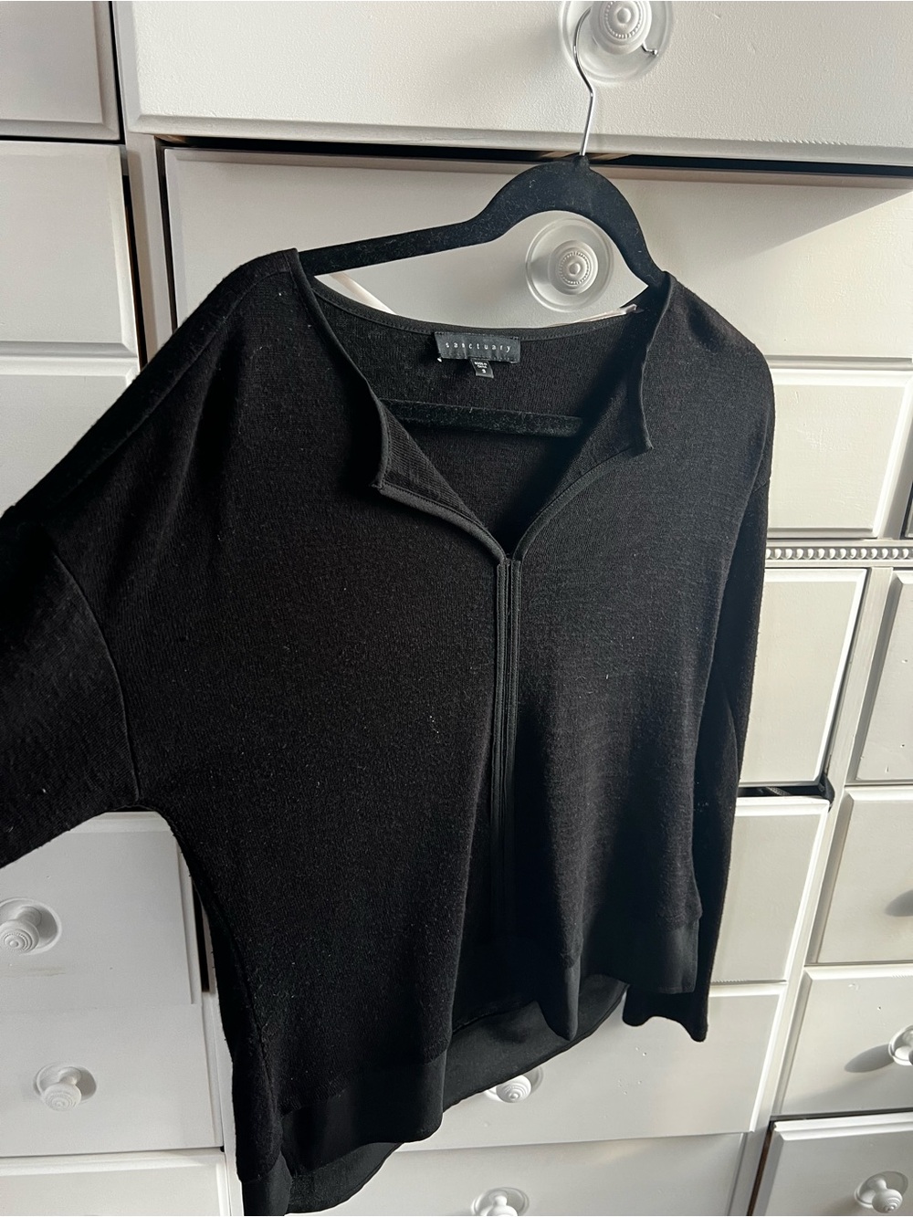 Sanctuary Black Ribbed Knit Top - Picture 2 of 3